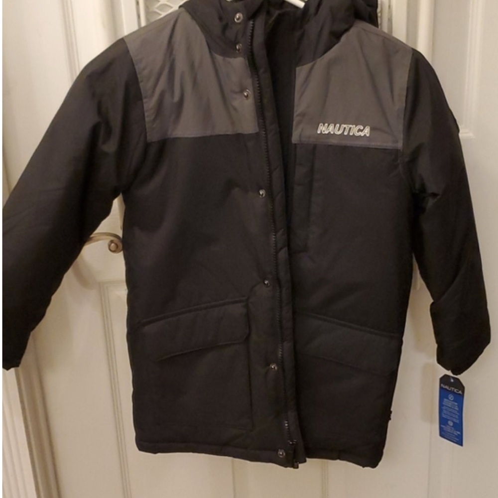 Nautica Boys M 10/12 Two-Tone Puffer Jacket
